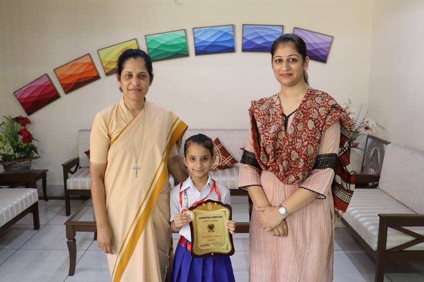 1ST POSITION IN HANDWRITING COMPETITION