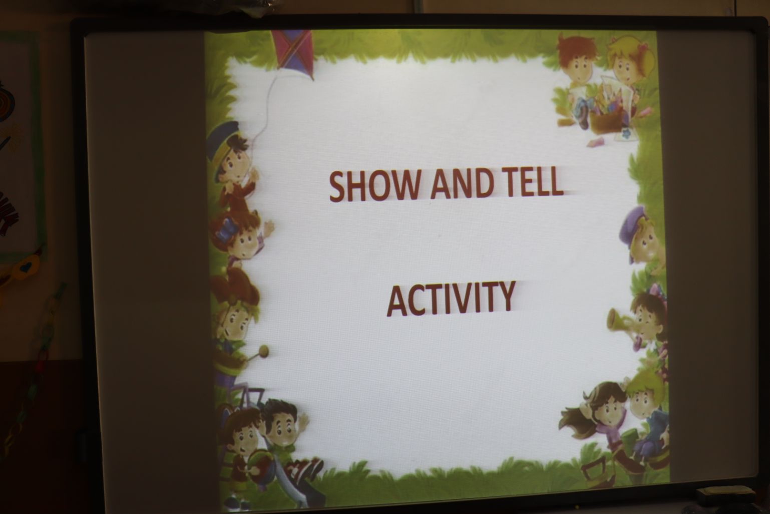 'Show and tell activity'