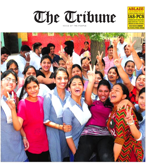 STUDENTS CHEER AS CBSE CLASS XII RESULTS