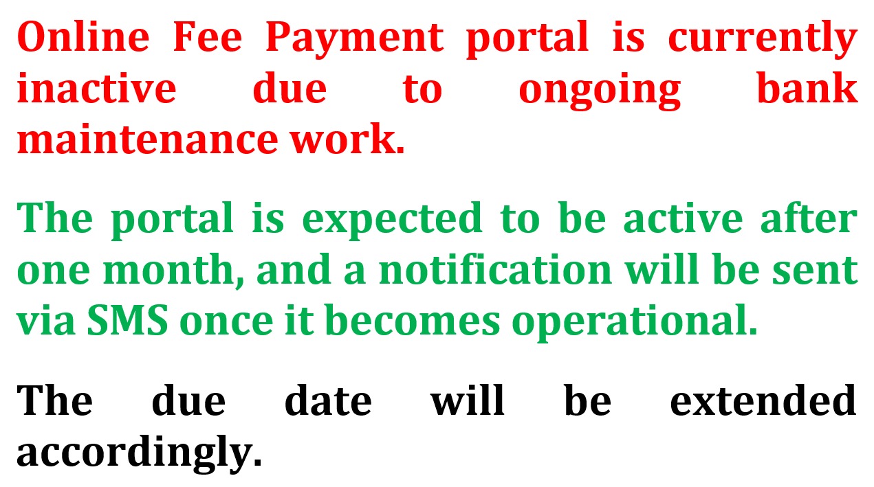 Fee Instructions