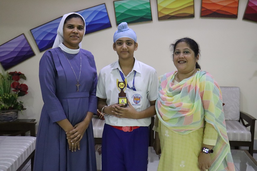 SECOND POSITION IN AIR PISTOL SHOOTING COMPETITION