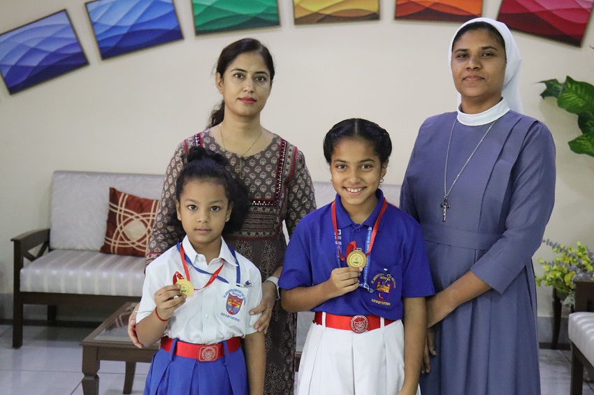 1ST POSITION(UNDER 11) AT GIRLS ZONAL CHESS COMPETITION