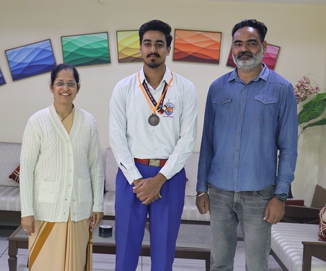 BRONZE MEDAL IN THE STATE CRICKET SCHOOL GAMES