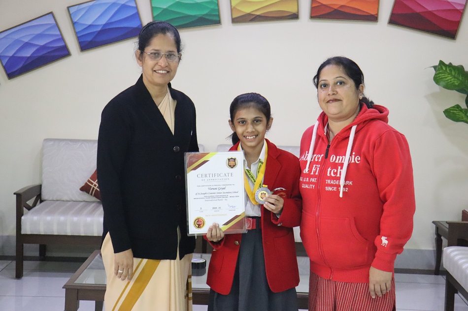 BRONZE MEDAL(63RD INTERNATIONAL RANK) IN ONLINE INDIAN SCHOOL TALENT SEARCH EXAM 2024