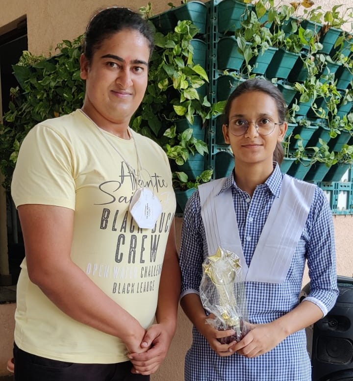 ST JOSEPH ON THE HALL WAY WITH OLYMPIAN KAMALPREET.