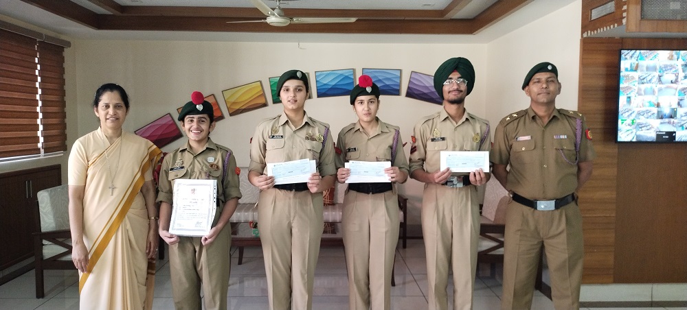 NCC cadets marching to glory