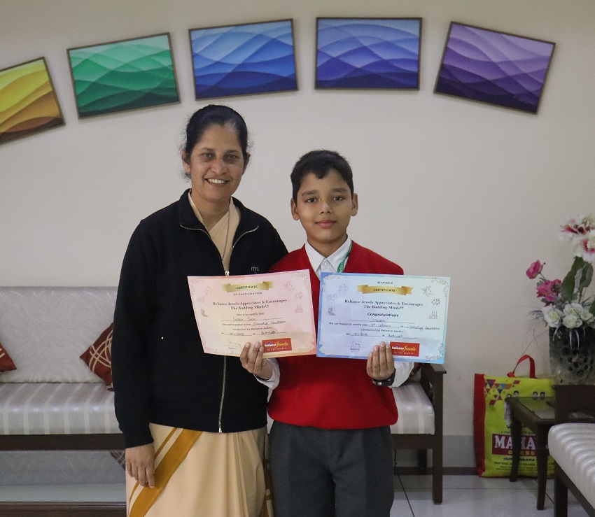 1ST POSITION IN DRAWING COMPETITION