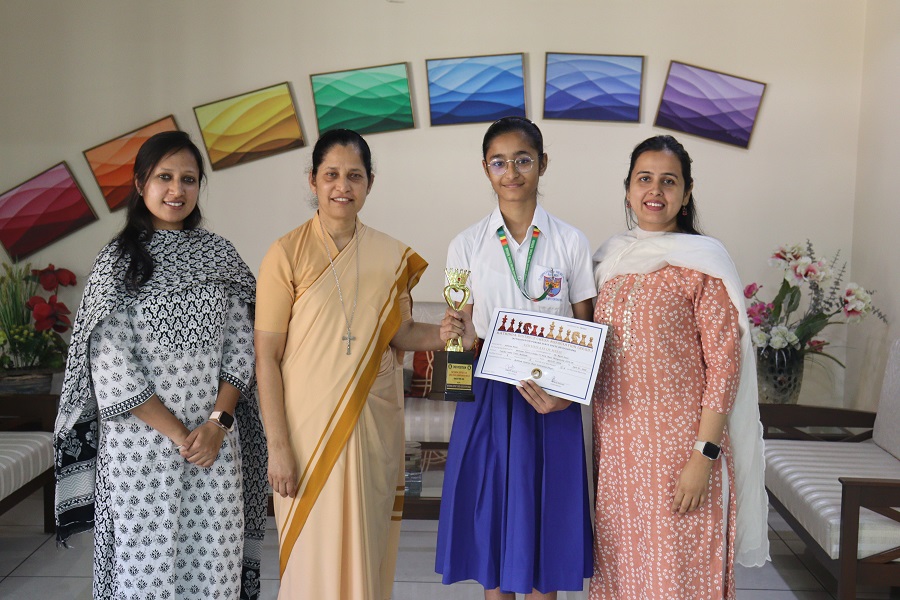 2nd Position in Girls Chess Championship