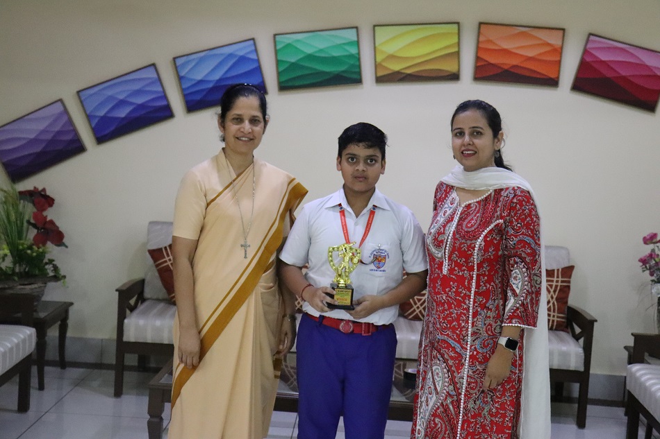 Winner’s Trophy at Under 12 Cricket tournament.