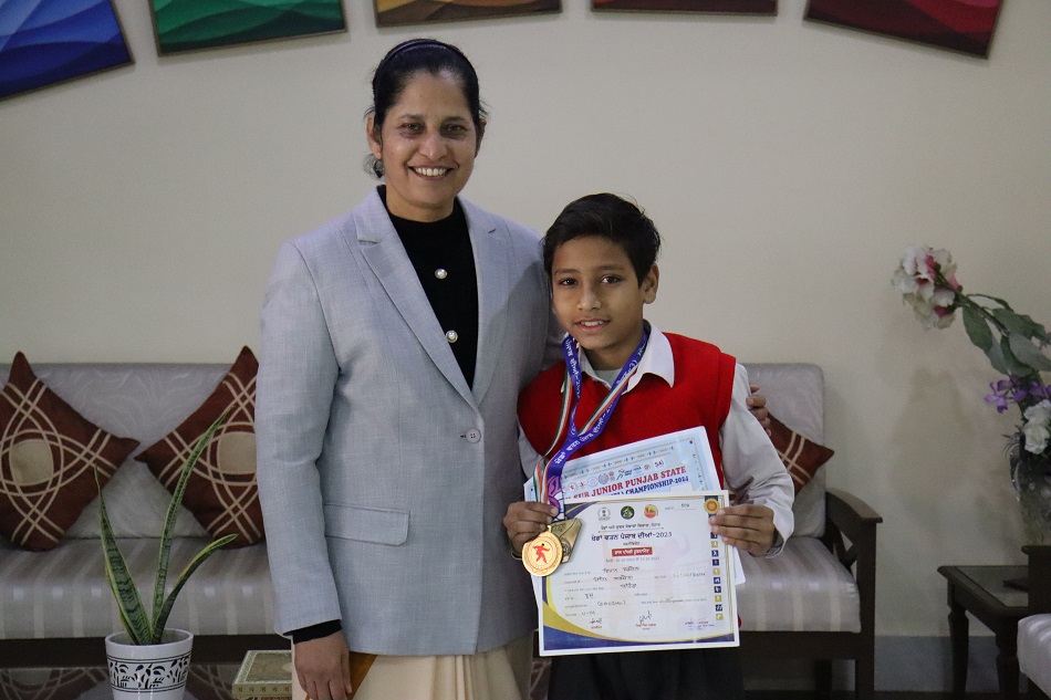 GOLD MEDAL AT 26TH SUB JUNIOR PUNJAB STATE WUSHU CHAMPIONSHIP