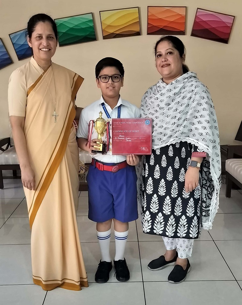 3RD POSITION AND A TROPHY IN SOLO INSTRUMENTAL MUSIC COMPETITION