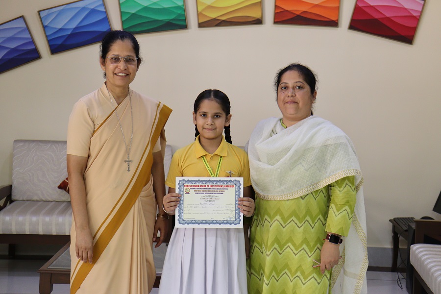 3RD POSITION AND A CERTIFICATE IN COLOURING SKETCH COMPETITION