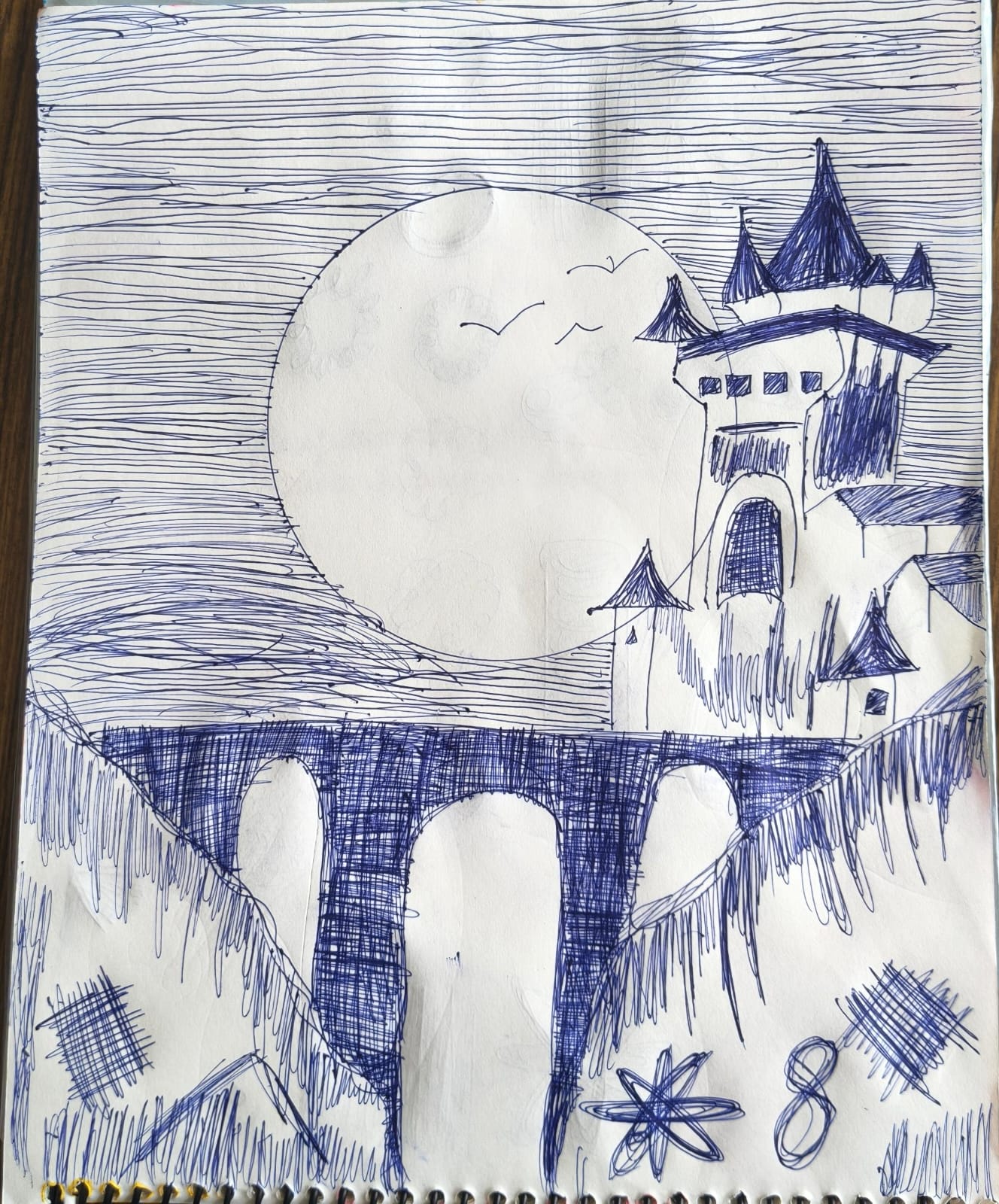 PEN ART BY SARANSH GUPTA (8-B)