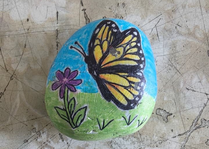 Stone Painting by Advik.
