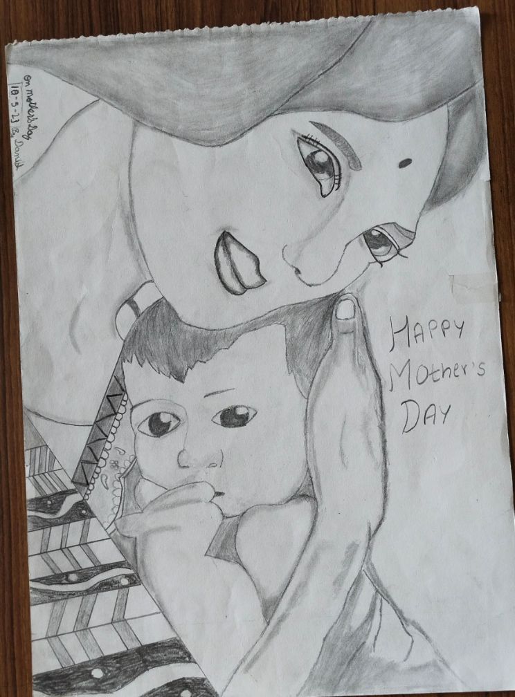 POSTER MAKING ON MOTHER'S DAY