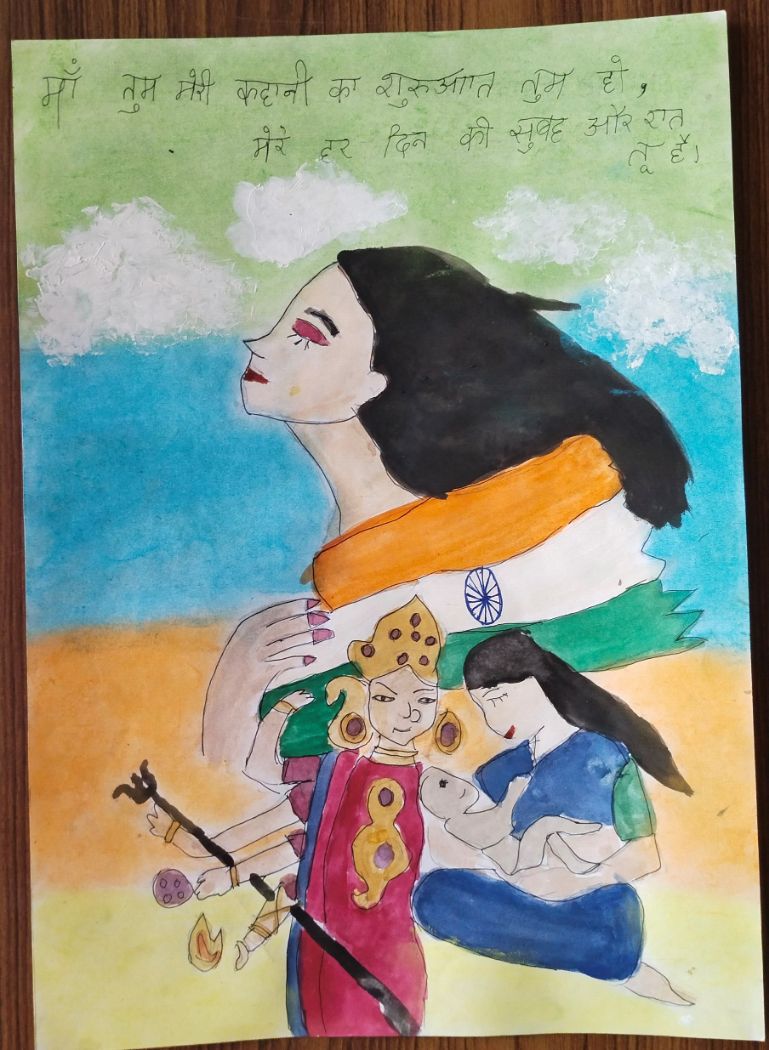 POSTER MAKING ON MOTHER'S DAY