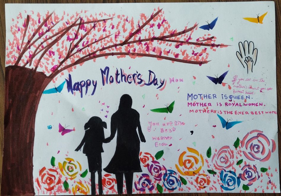 POSTER MAKING ON MOTHER'S DAY