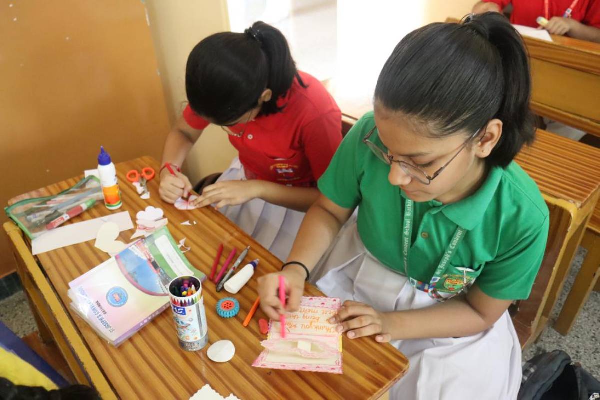 CARD MAKING ACTIVITY(CLASSES 8TH AND 10TH)