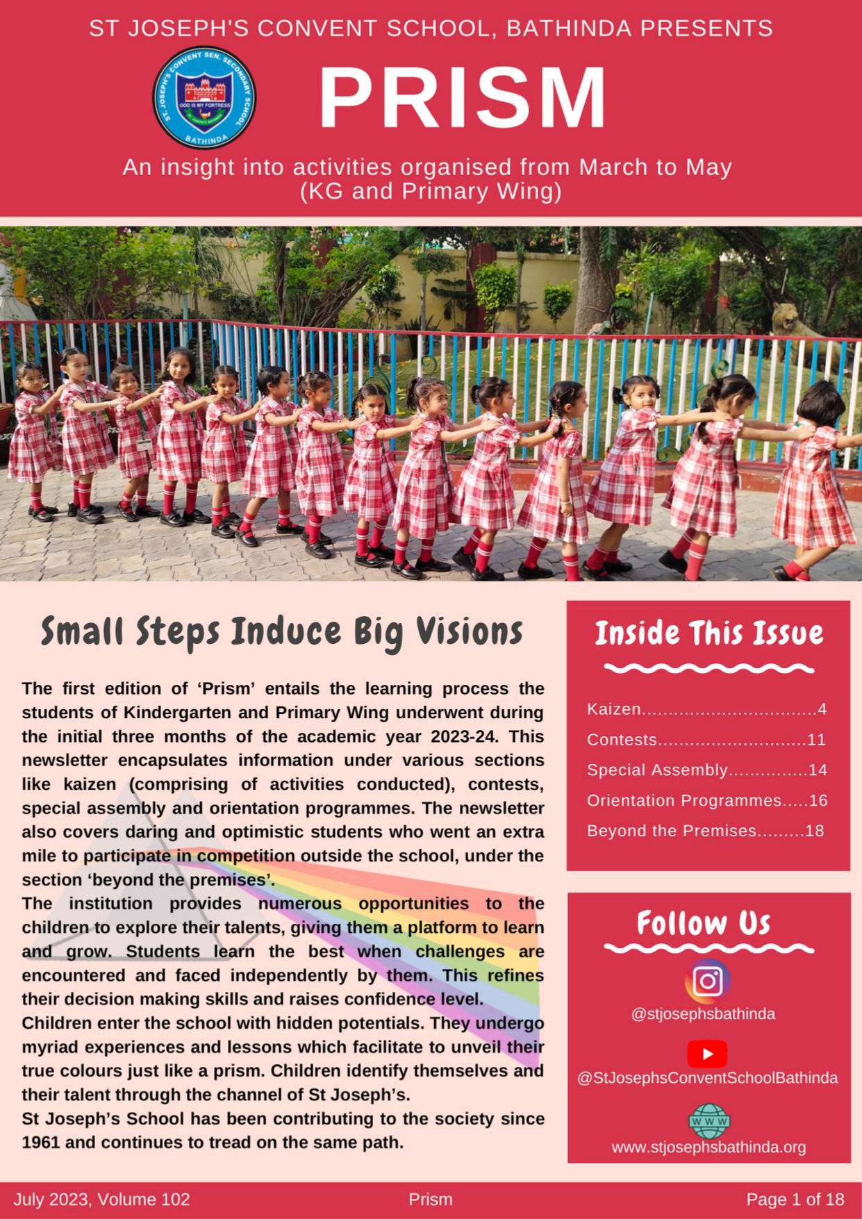 Prism- March to May (KG and Primary Wing)